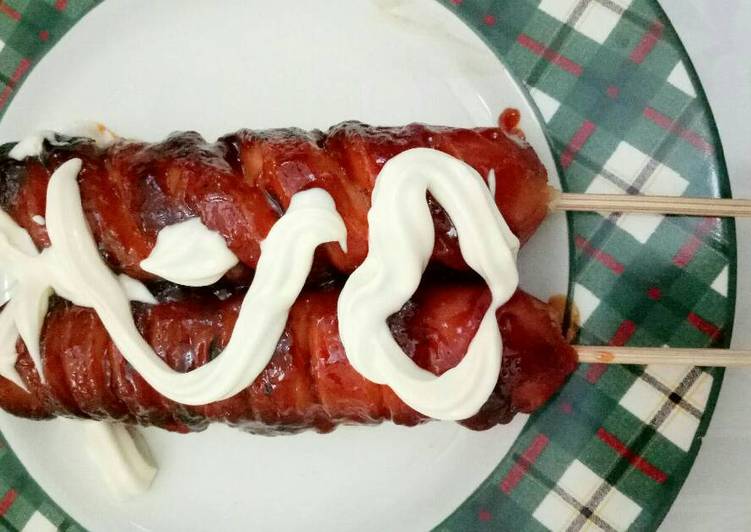 Resep Sosis bakar madu saos barbeque Dari Tanty hapidah