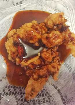 Chicken Crispy Wings Saus Barbeque Pedas