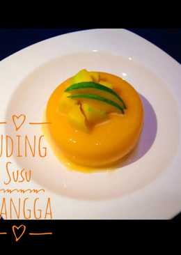 Puding susu mangga