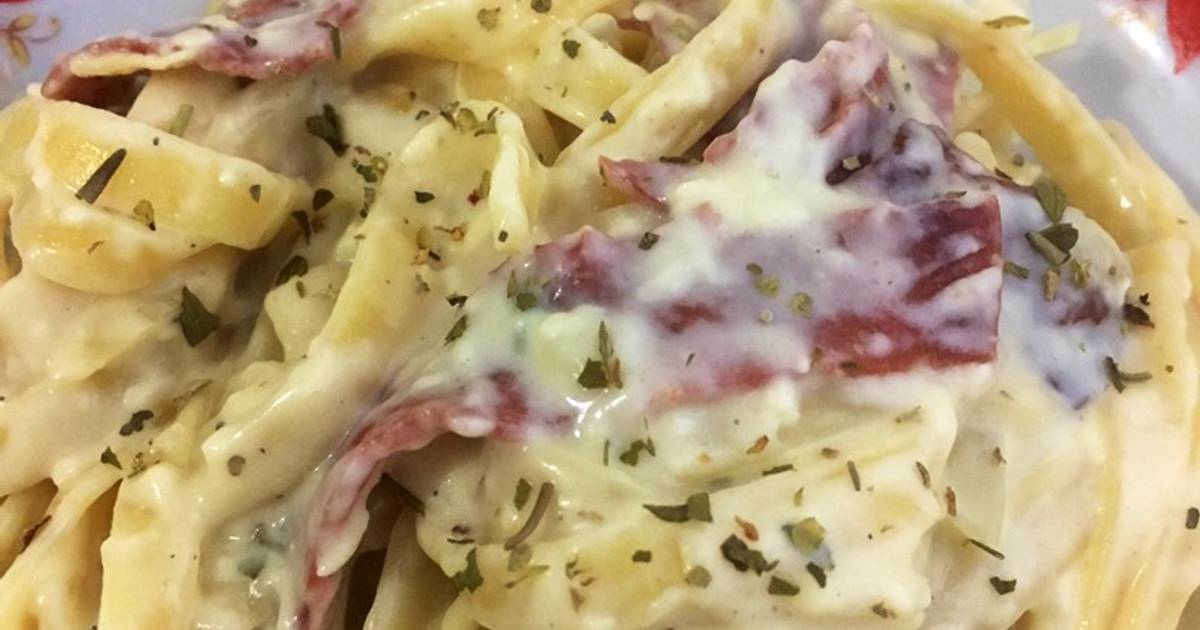 524 resep fettucini carbonara enak dan sederhana - Cookpad