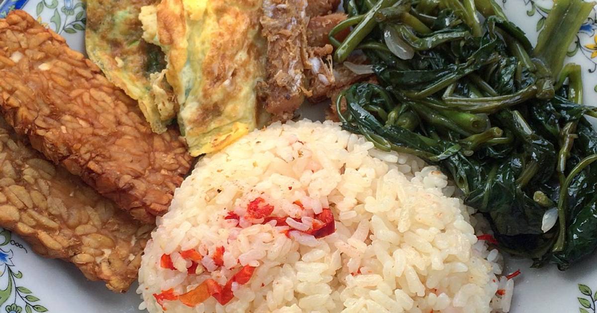 Resep Nasi Liwet super simple dengan Rice Cooker oleh Gita 