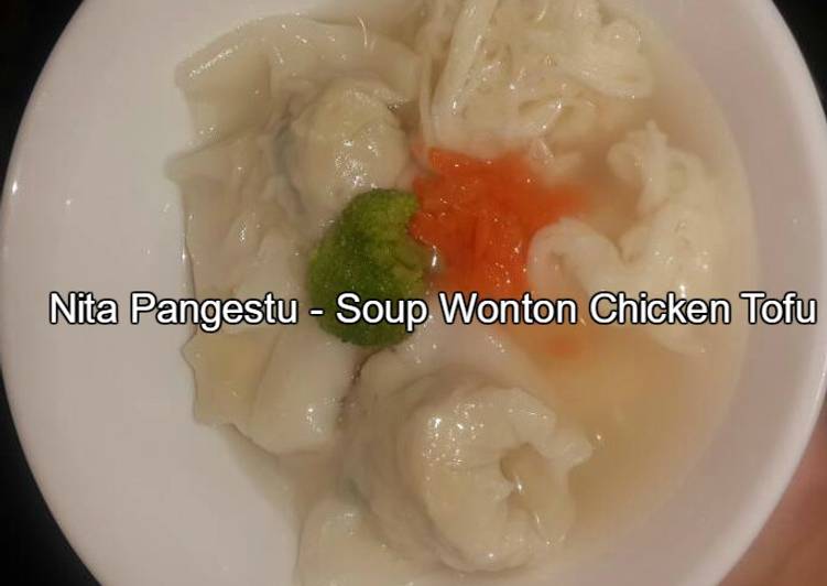 cara membuat Soup Wonton Chicken Tofu