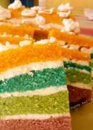 Rainbow cake lembutttt