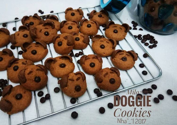 bahan dan cara membuat Milo Doggie Cookies