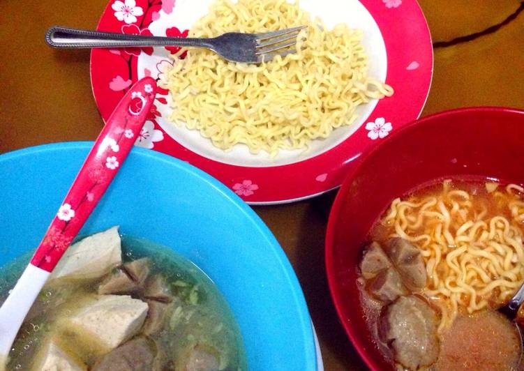 cara membuat Bakso Tahu Kuah Kaldu