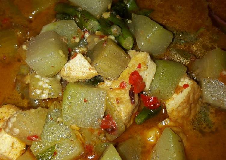 resep Lodeh terong tahu pedas