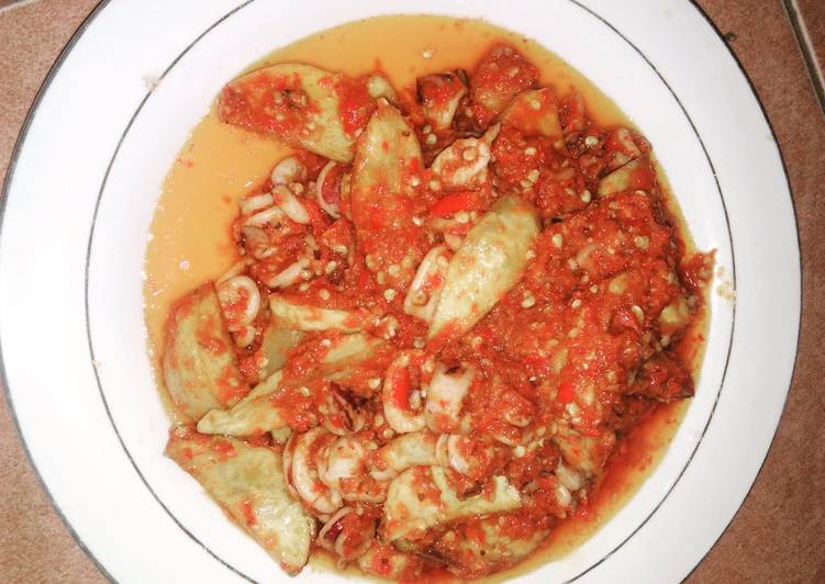 resep lengkap untuk Cumi balado 