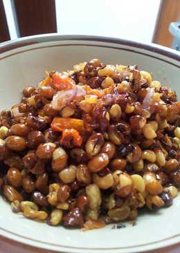 Kacang Merah Goreng Bumbu Bawang Pedesss #irit..enak..pedessss#