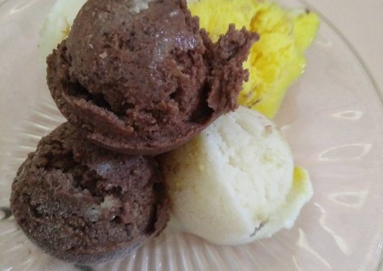 resep Ice cream susu/santan lembut aneka rasa