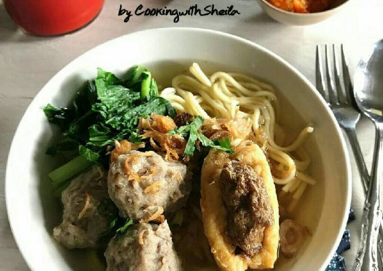 cara membuat Homemade Bakso Urat Sapi