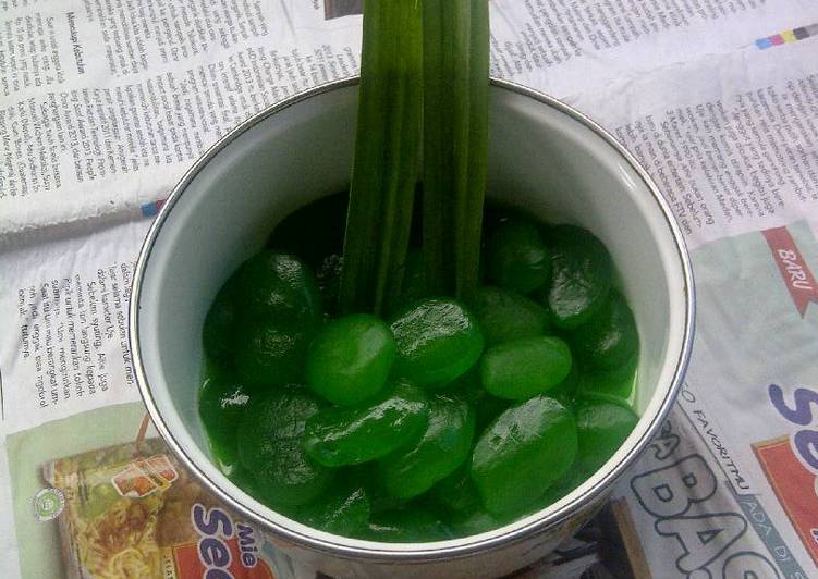 Resep Manisan kolang kaling rasa pandan