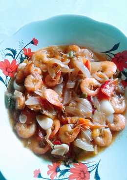 Udang asam pedas (masakan rumah sederhana)