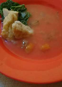 Tom Yum Sayur + tahu bakso