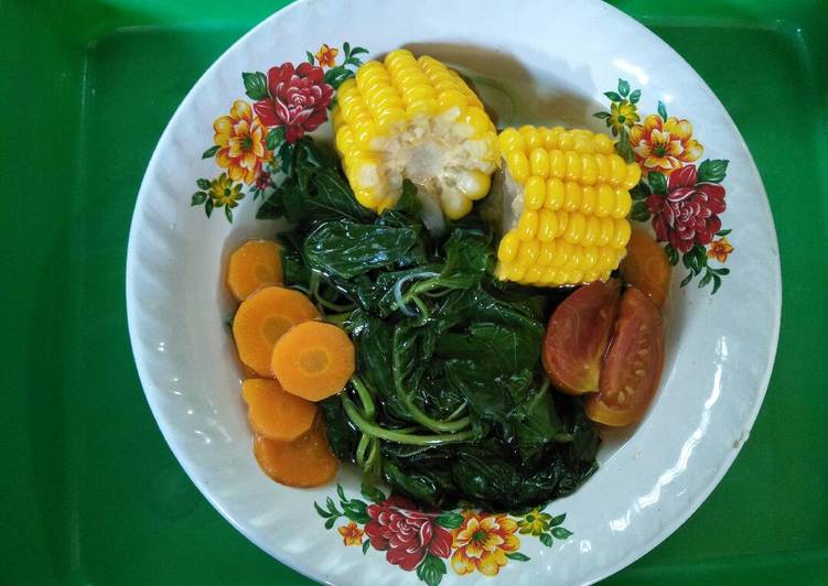 resep lengkap untuk Sayur bening bayam