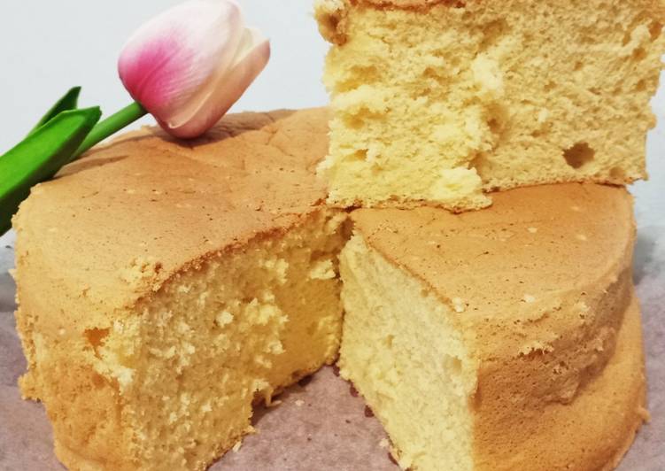 resep lengkap untuk Vanilla Sponge Cake / Kue Bolu Vanilla