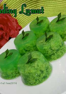 Puding lumut hemat (daun pandan & telur) No amis telur ^^,