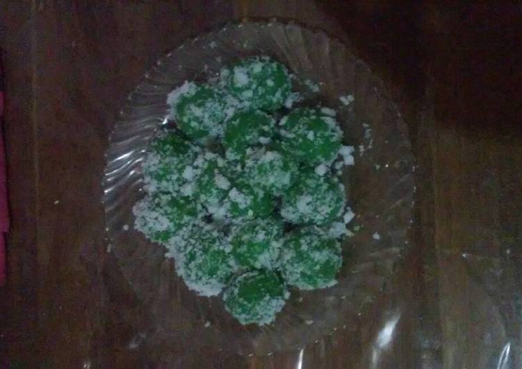 resep lengkap untuk Klepon kenyal