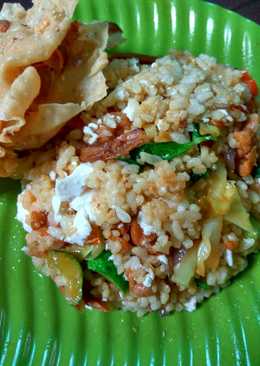 Nasi Goreng Tempe Telur Asin