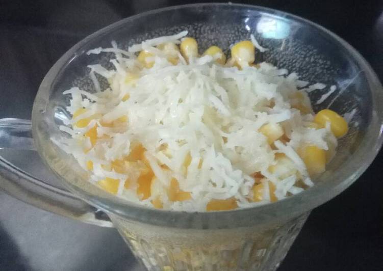 bahan dan cara membuat Jasuke (jagung susu keju)