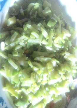 Oseng Labu hijau dan bonteng