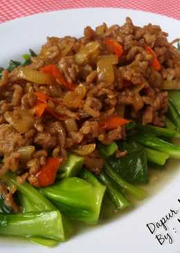 Cah Kailan Daging Saos Tiram Pedas