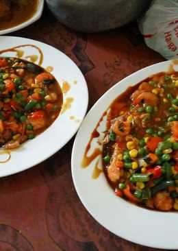 Udang pedas manis