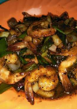 Udang lada hitam simple
