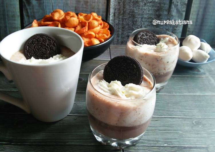 resep lengkap untuk Hot Chocolate Affogato #postingrame2_minuman