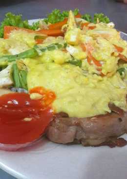 Steak Ayam Saus Keju #DEBM