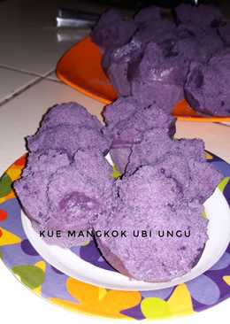 Kue mangkok ubi ungu