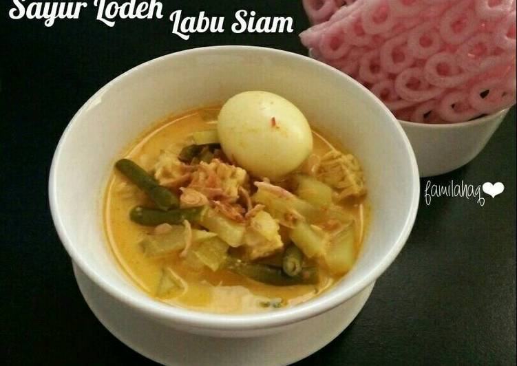 resep Sayur Lodeh Labu Siam