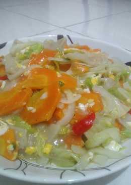 Capcay sawi wortel