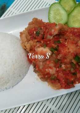 Ayam geprek special ala bunda Verra ð