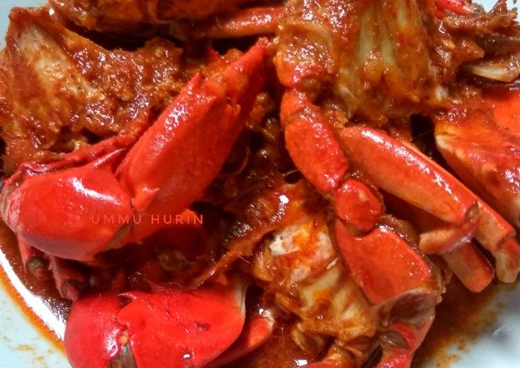 Kepiting pedas manis foto resep utama