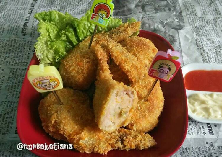 bahan dan cara membuat Sayap Ayam Isi