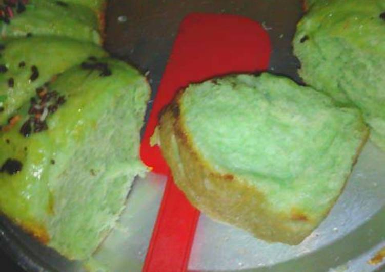 resep masakan Pandan killer soft bread with baking pan