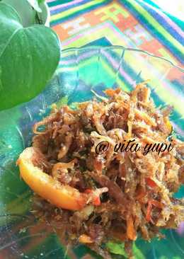 Tumis Ikan Asin Jambrong Pedas