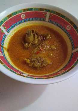 Tetelan gulai rendang