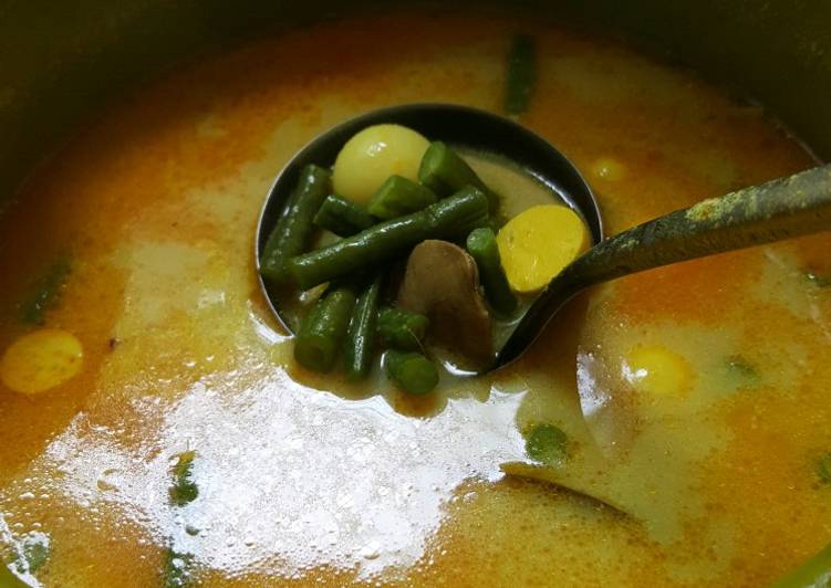 cara membuat Sayur gulai ati ampela telur puyuh