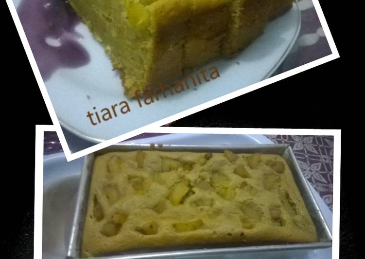 gambar untuk resep Bolu ubi kuning nan legit with pisang saba