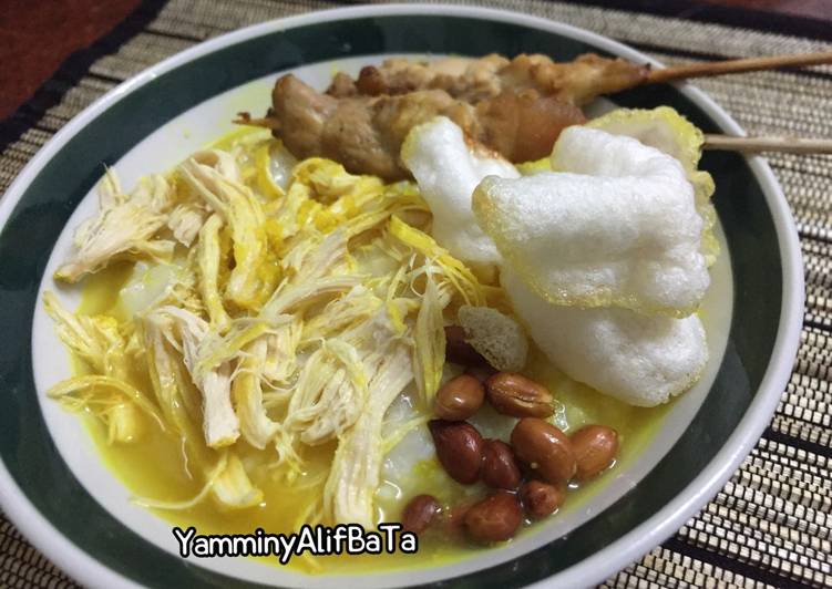 resep lengkap untuk Bubur ayam kuah kuning