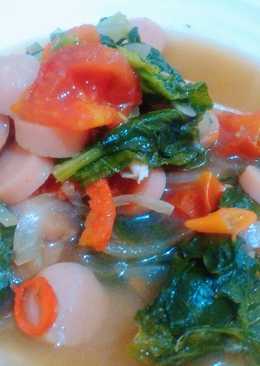 Tumis sosis baby kailan