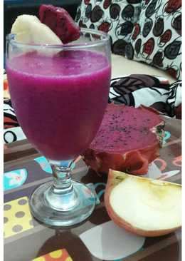 Jus Buah Naga Merah Campur Apel