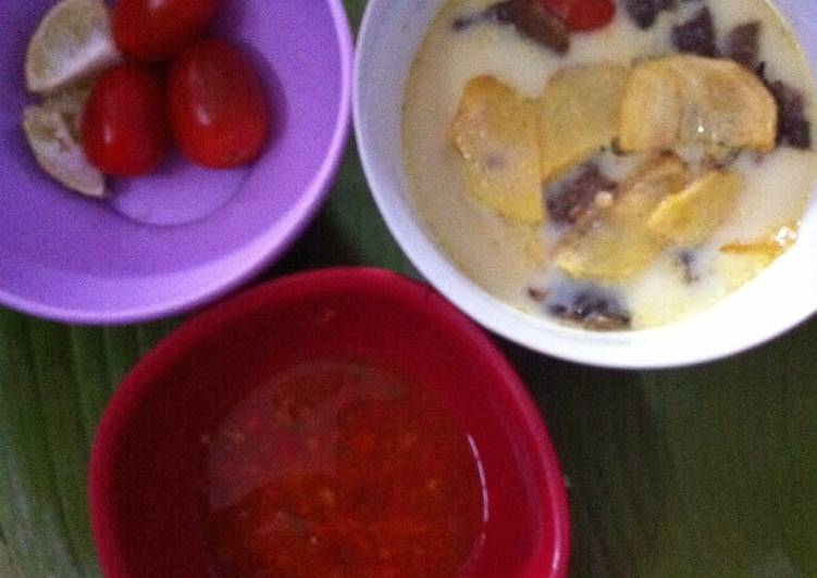 resep lengkap untuk Soto betawi kuah susu