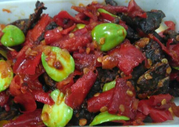  Resep  Paru Garing  Pete Balado Anti Gagal cyin oleh 