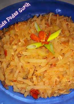 Tumis Pepaya Muda Pedas Gurih