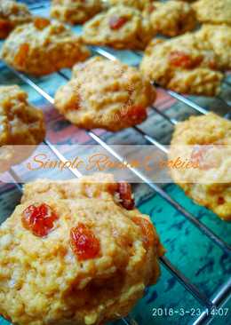 Simple Raisin Scone Cookies