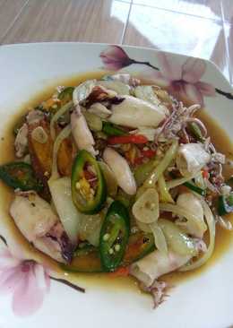 Cumi Asin saus tiram