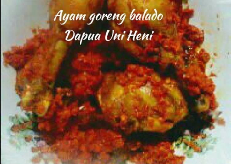 resep makanan Ayam goreng balado ??