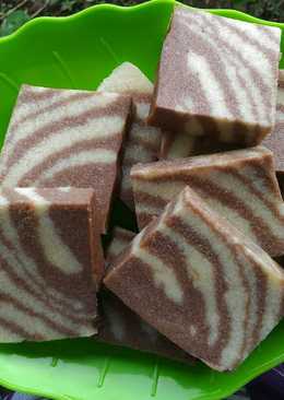 Puding Zebra Roti Tawar